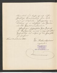 k.k. naturhistorisches Hofmuseum, Intendanzakten 1885-1896 (Hauer), Aktenzahl Z.64/1888, Seite 2